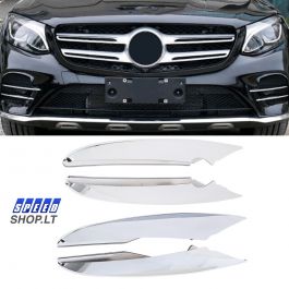 Mercedes-Benz GLC chromuota grotelių apdaila